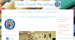 Desktop Screenshot of christchurchpre-school.co.uk