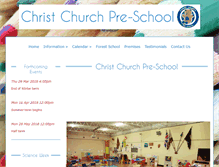 Tablet Screenshot of christchurchpre-school.co.uk